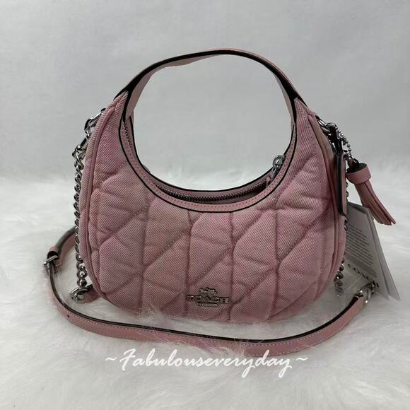 Coach Carmen Mini Crossbody Bag In Denim/Bellerina/Carnation CBR11 NWT - Picture 1 of 9